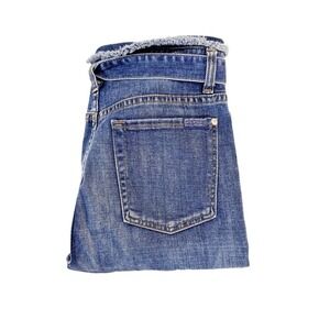 7 For All Mankind Belted Denim Straight Leg Jeans Size 25